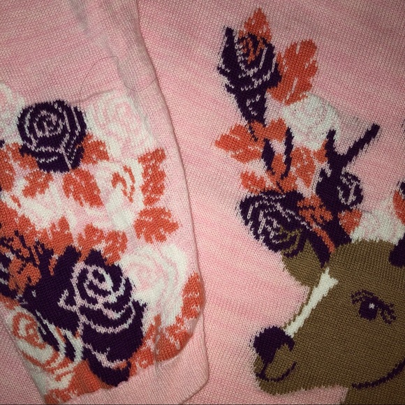 Pink Deer Pattern Sweater - Picture 7 of 11